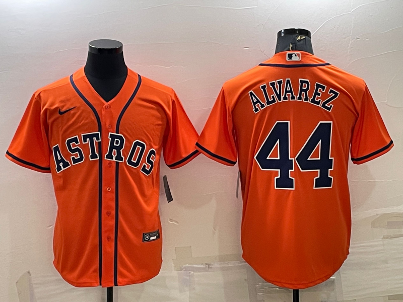 Men's Houston Astros Yordan Alvarez #44 Orange Jersey